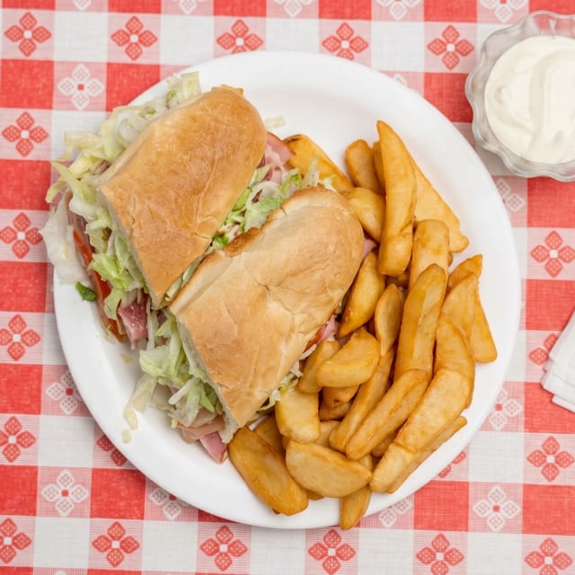 Choice of Mini Sub & Fries Lunch.
