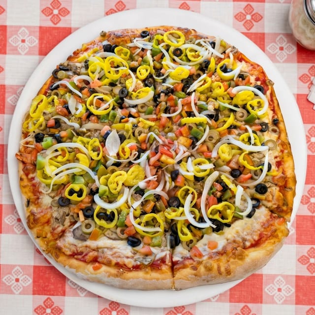 The Veg Pizza.